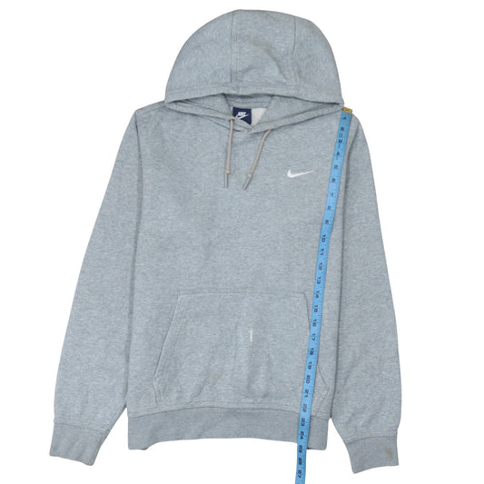 Nike Womens Grey Pullover Hoodie Size M Cotton Blend Sportswear