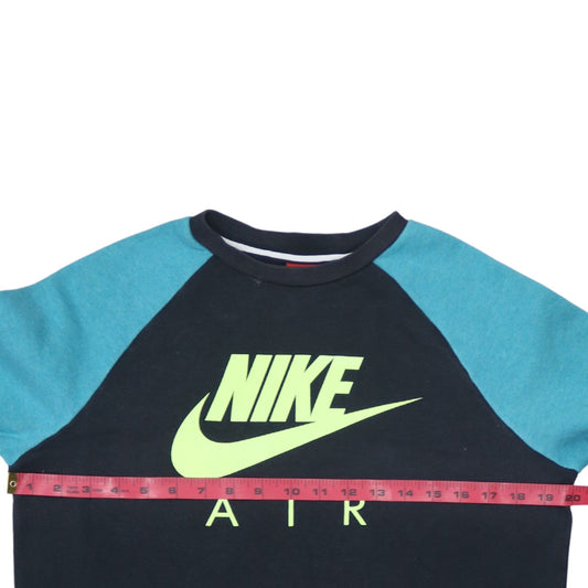 Nike Boys Black Air Logo Pullover Sweatshirt Size 13-15 Years