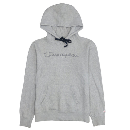 Champion Men's Grey Pullover Hoodie Large Sports Fleece