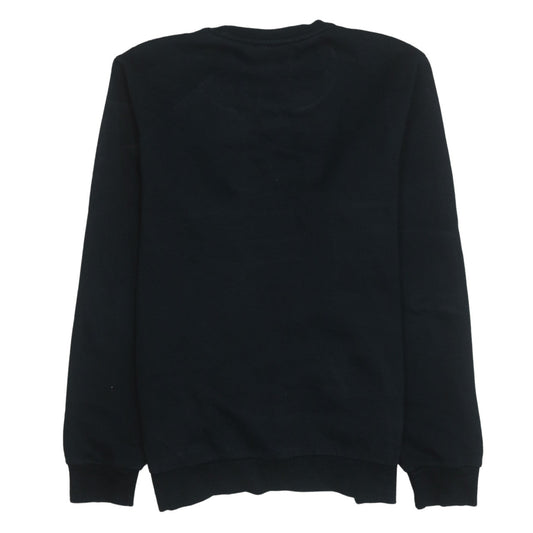 Puma Men’s Black Crew Neck Logo Sweatshirt Size M Regular Fit