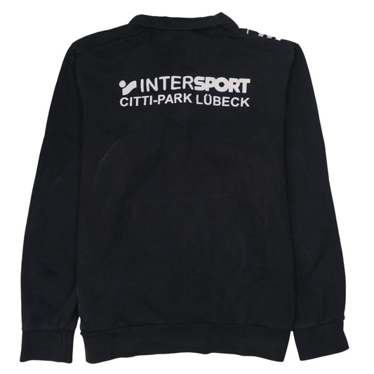 adidas Men's Black 2XL 1/4 Zip Sports Sweatshirt with Logo