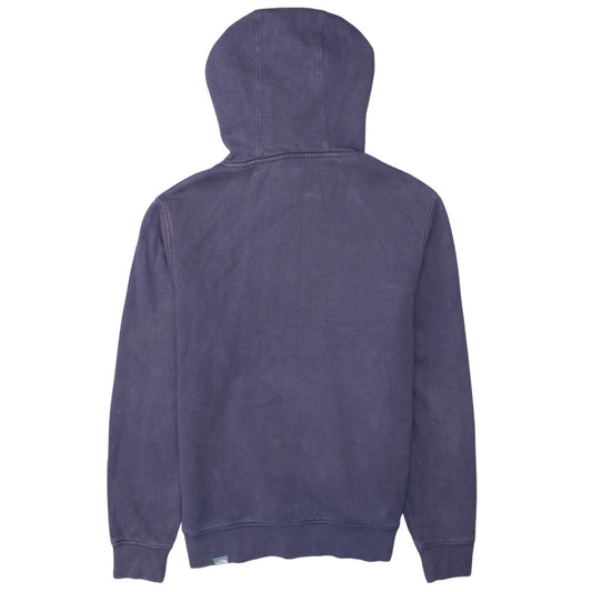 The North Face Men's Purple Pullover Hoodie Small Fleece Logo