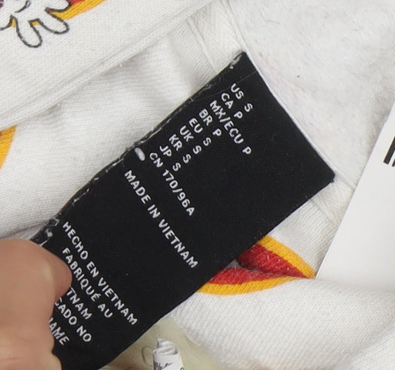 Disney x Forever 21 Unisex White Mickey Mouse Pullover Hoodie Size S