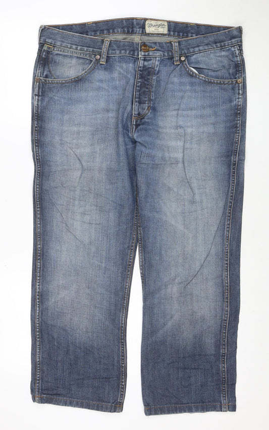 Wrangler Men’s Blue Regular Fit Straight Leg Ace Jeans W36 L32