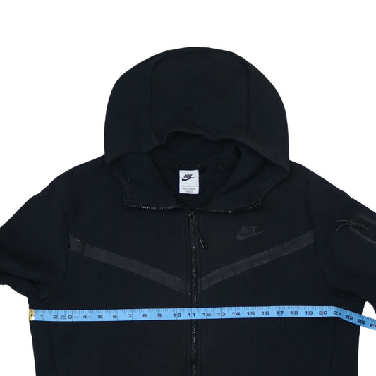 Nike Men's Black Full Zip Hoodie L Sports Fleece Sweatshirt