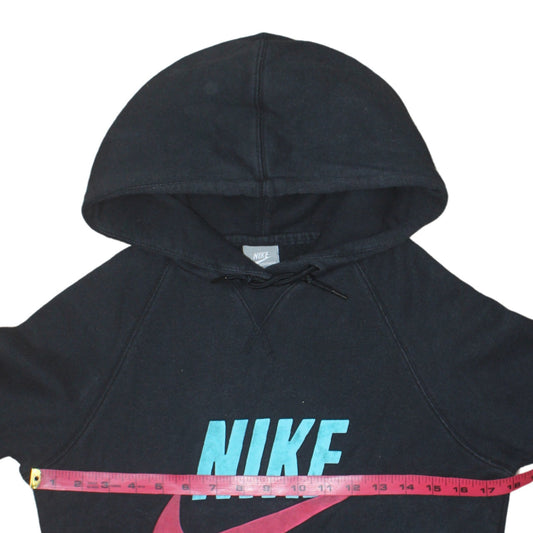 Nike Men's Black Pullover Hoodie M Graphic Logo Sportswear