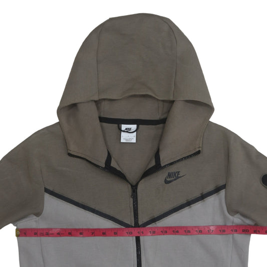 Nike Men's Brown Full Zip Hoodie Size S Regular Fit Sportswear