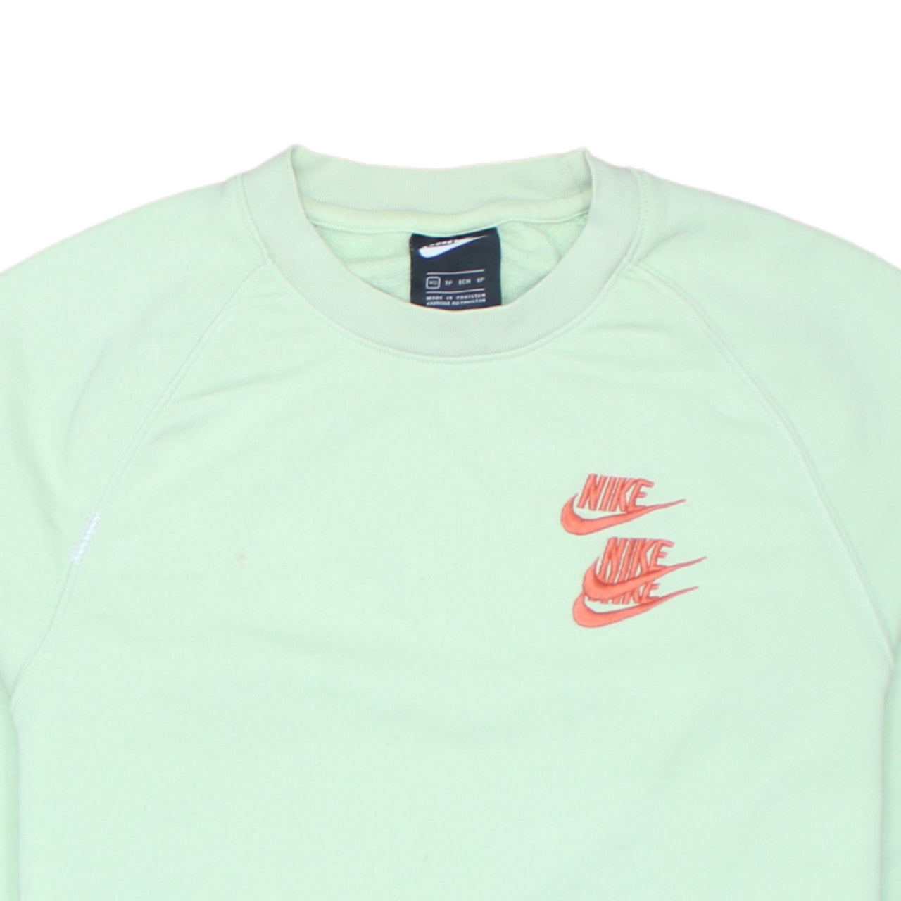 Nike Men's Green XS Pullover Sweatshirt with Embroidered Logo