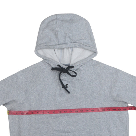 Under Armour Men's Grey Pullover Hoodie Size L Relaxed Fit Fleece