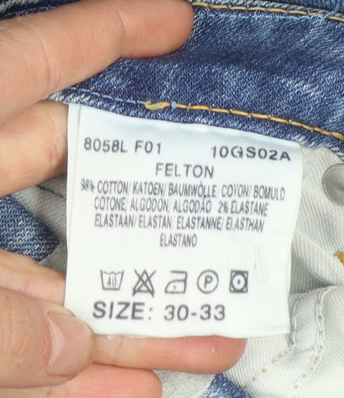 Lee Womens Blue Bootcut Stretch Denim Jeans Size 30 Regular