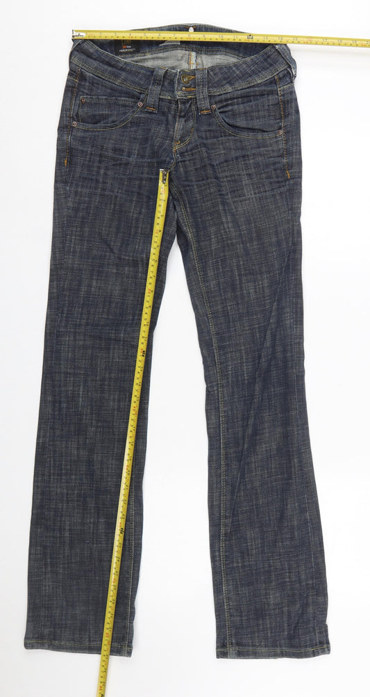 Lee Women Blue Straight Stretch Denim Jeans Size 10