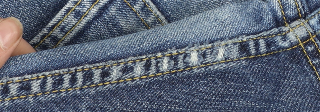 Lee Men's Blue Denim Straight Jeans 30x30 Regular Fit