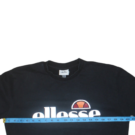 Ellesse Women's Black UK 12 Crew Neck Pullover Sweatshirt