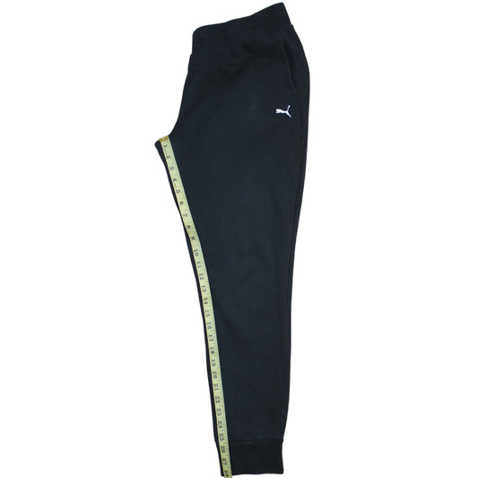 Puma Women's Black Jogger Trousers Size L Comfortable Fleece