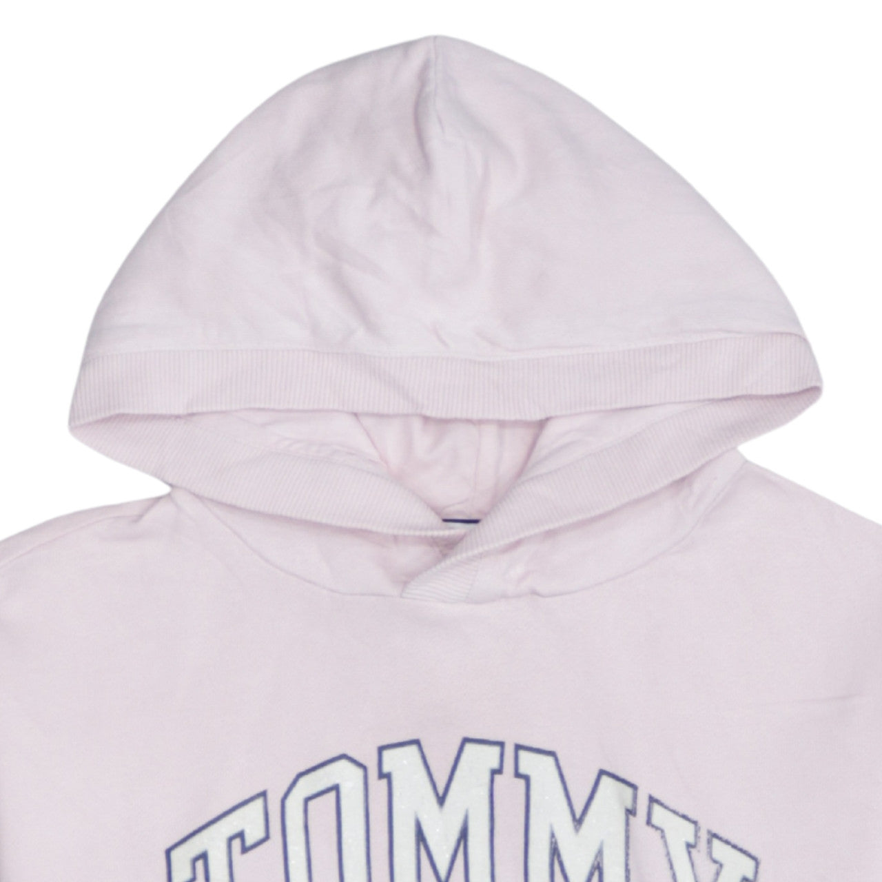 Tommy Hilfiger Girls Pink Pullover Hoodie Size 13 Years Logo Sweatshirt