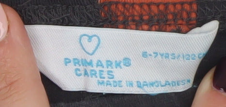Additional view of Primark girls’ black polka dot ankle leggings, size 6-7, years organic cotton