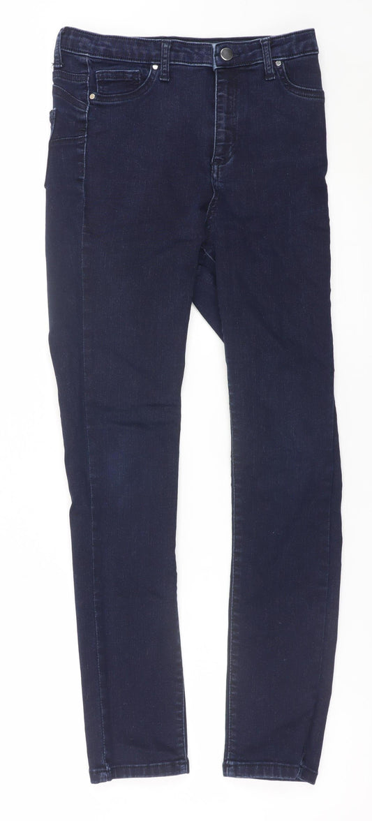 Gallery Women’s Blue Skinny Stretch Jeans Size 12 Mid Rise Denim