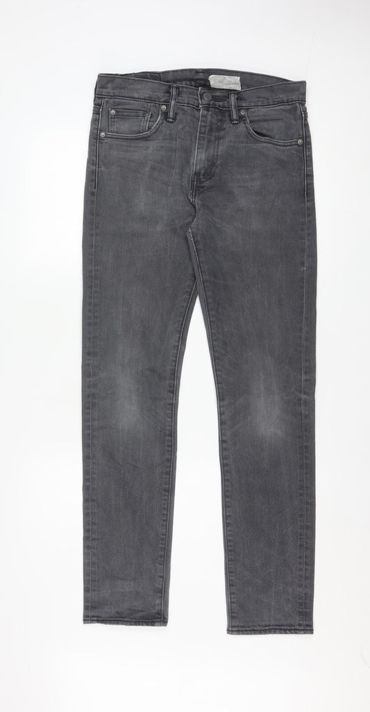 Levi's Men's Grey Slim Fit Straight Jeans W29 L32