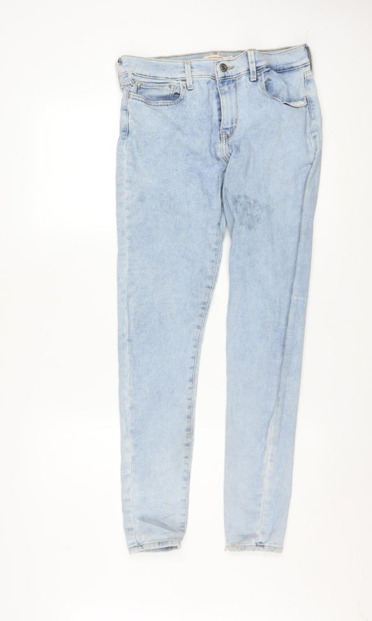 Levi's Women's Blue 710 Super Skinny Jeans Size 30 Mid Rise