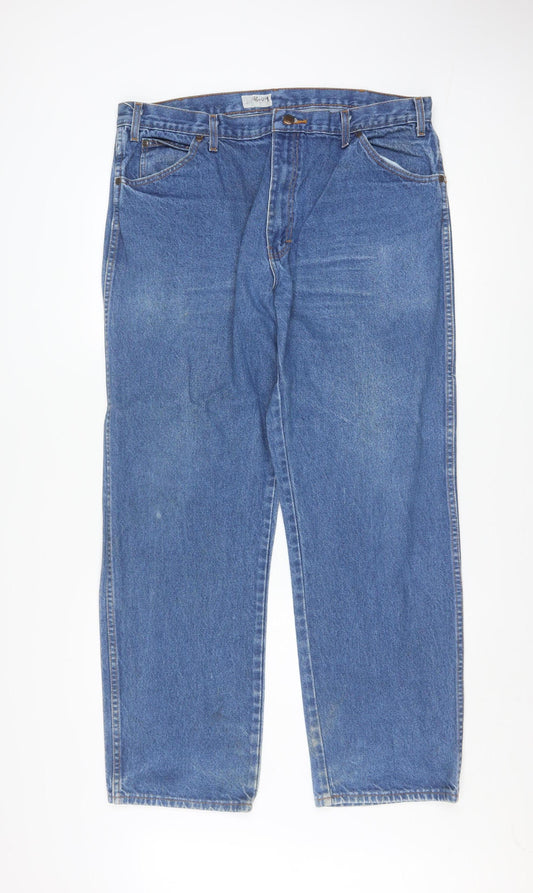 Dickies Men's Blue Straight Denim Jeans 38x32 Classic Workwear