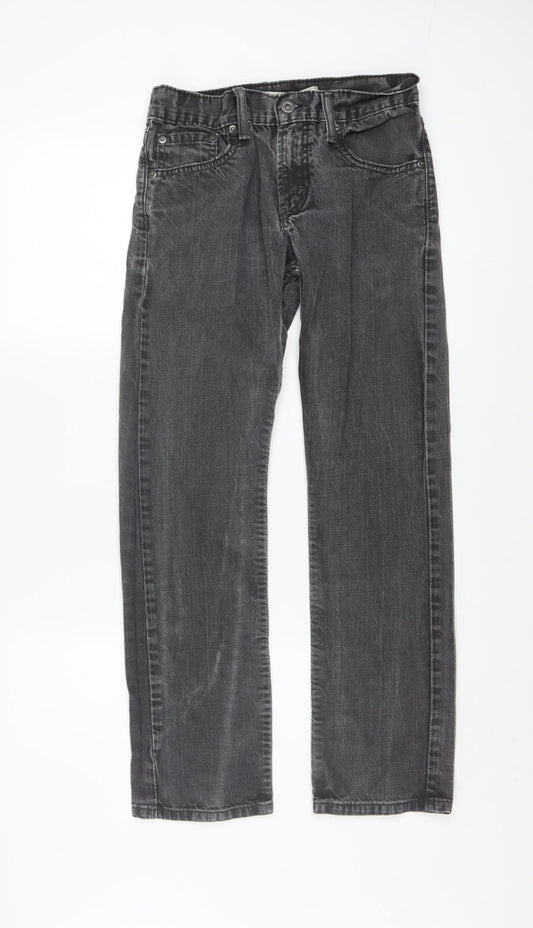 Levi's Women's Grey 513 Slim Straight Jeans Size 14 Regular 27in