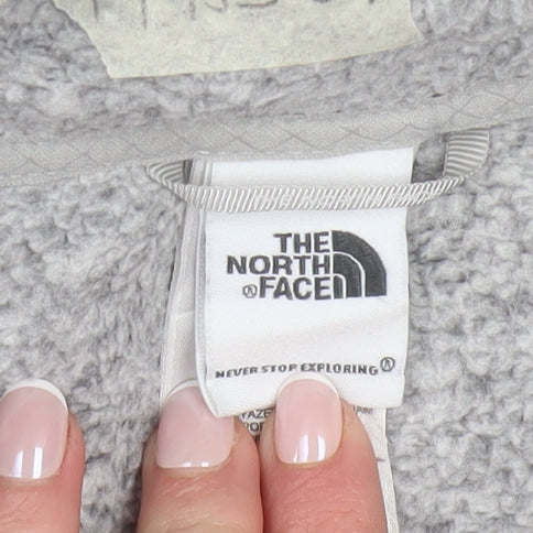 The North Face Women's Grey Fleece Full Zip Active Jacket Size L