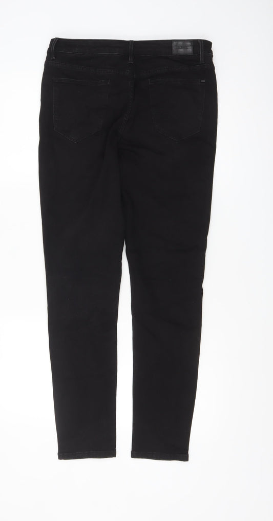 Diesel Womens Black Skinny Jeans Size 14 Regular Stretch Denim