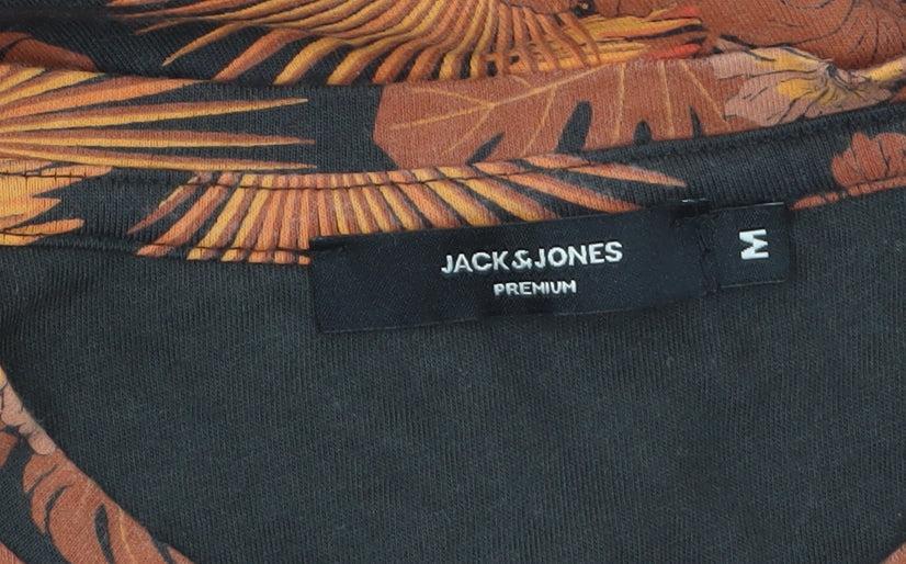 Jack & Jones Men’s Multicoloured Floral Tropical Cotton T-Shirt M