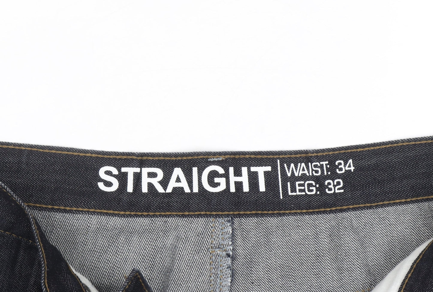 Denim Co Men Blue Straight Leg Jeans W34 L32 Cotton Denim