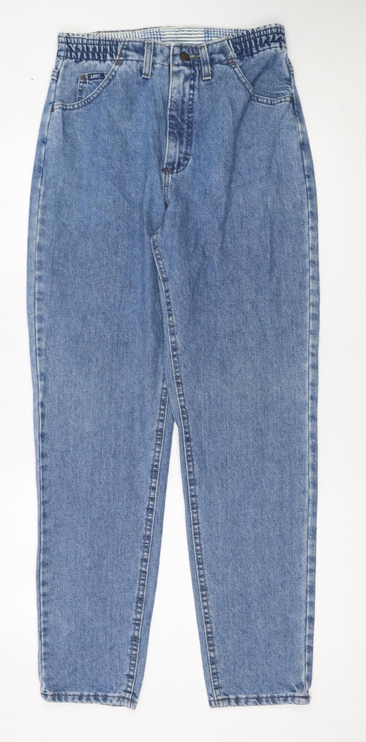 Lee Women's Blue High Rise Mom Jeans Size 6 Relaxed Fit Denim