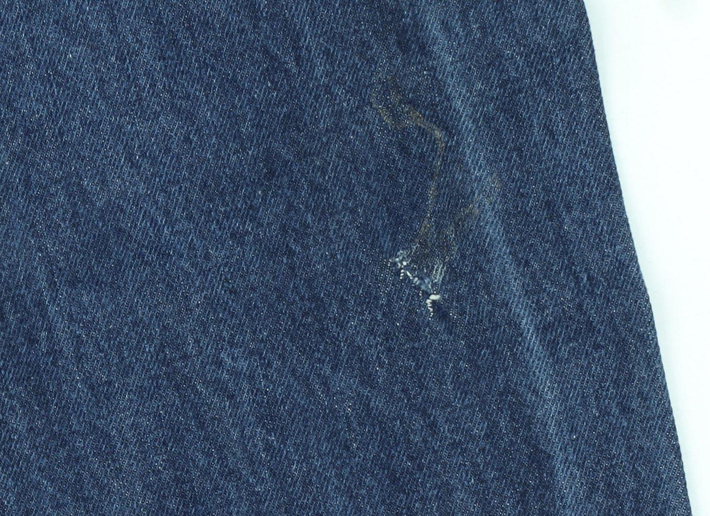 Levi Strauss Men's Blue 36x34 Regular Fit Straight Denim Jeans
