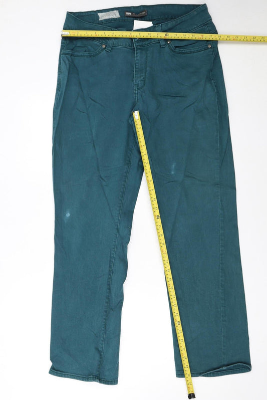 Levi's Men's Green Straight Denim Jeans W32 L32 Regular Fit