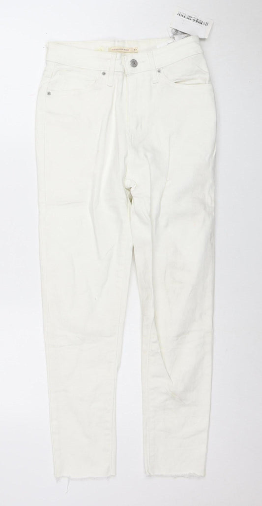 Levi's Women White 721 High Rise Skinny Jeans Size 27