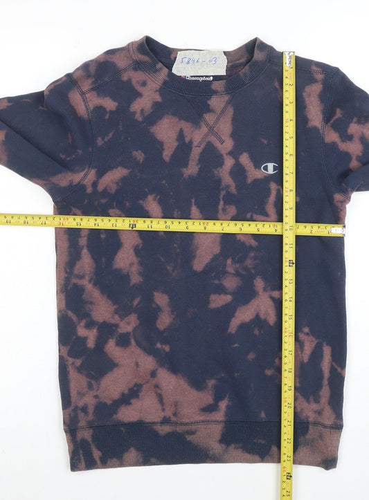 Champion Men's Multicoloured Tie Dye Pullover Sweatshirt M