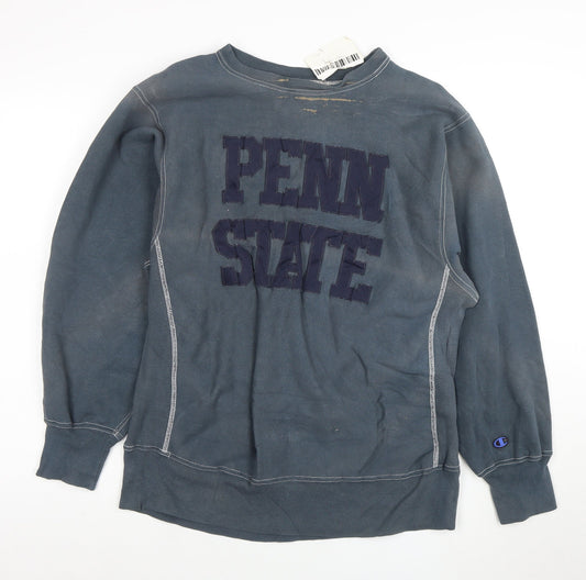 Champion Women's Blue Penn State Reverse Weave Pullover Sweatshirt XL