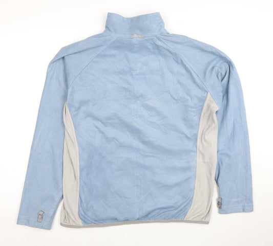 The North Face Women's Blue Fleece Full Zip Jacket Size L