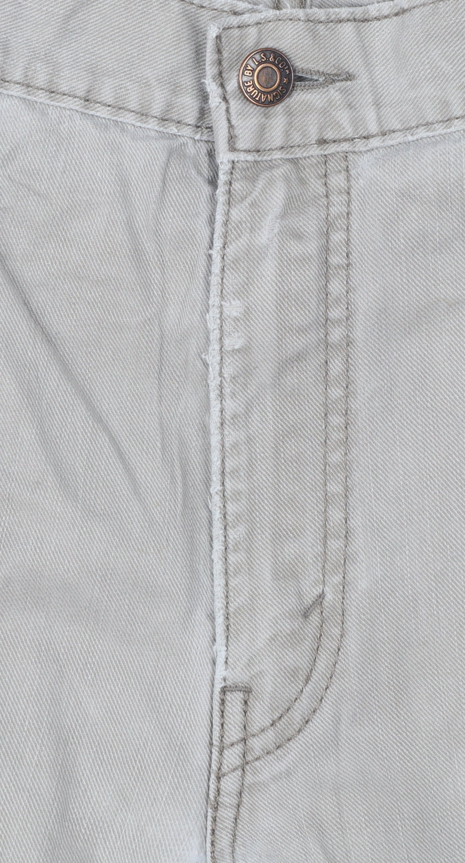 Levi Strauss Men's Beige Straight Fit Jeans 36W 34L Cotton Denim