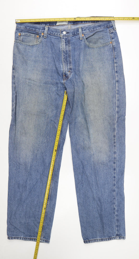 Levi's 550 Men's Blue 40W 32L Relaxed Fit Straight Jeans
