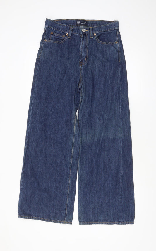 GAP Women’s Blue Wide-Leg Regular Fit Jeans Size 4