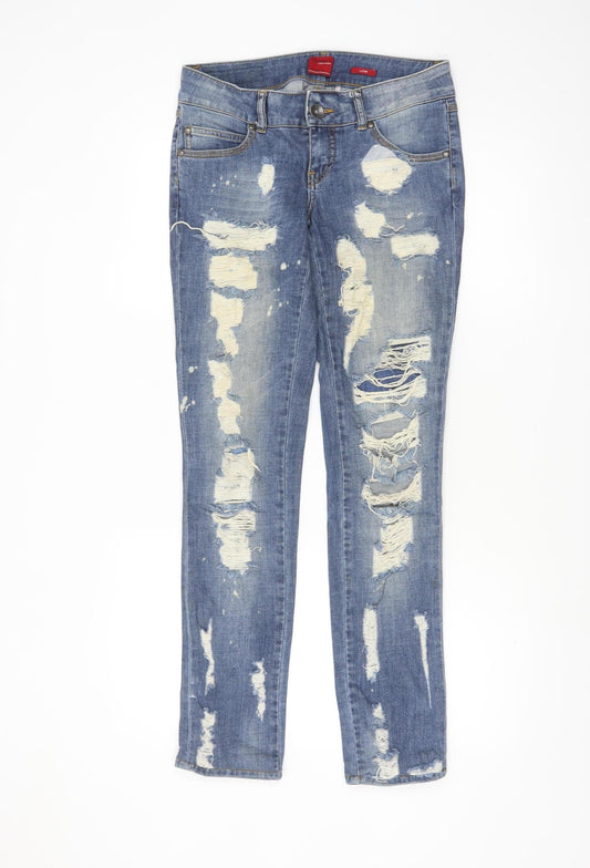 Vero Moda Women’s Blue Distressed Skinny Jeans W28 L34