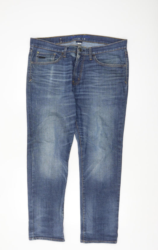 U.S. Polo Assn. Men's Blue Straight Leg Stretch Denim Jeans 36x30