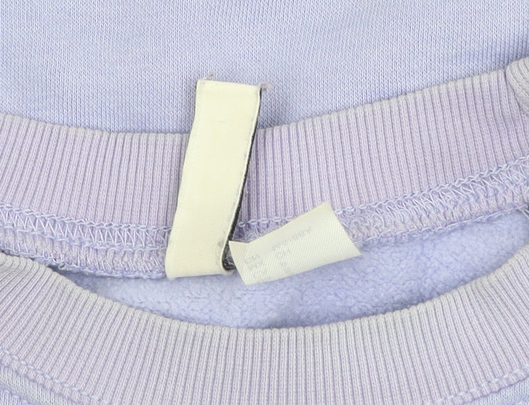 H&M Divided Women Lilac Crew Neck Pullover Sweatshirt Size S