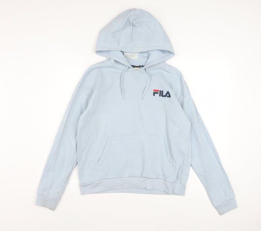 FILA Men's Blue Pullover Hoodie XS Regular Fit Fleece