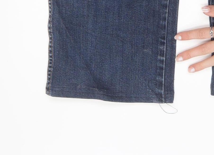 Wrangler Men's Blue 38W 30L Texas Stretch Straight Denim Jeans