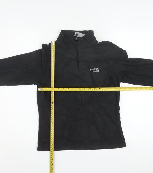 The North Face Women's Black Small 1/4 Zip Fleece Sweatshirt