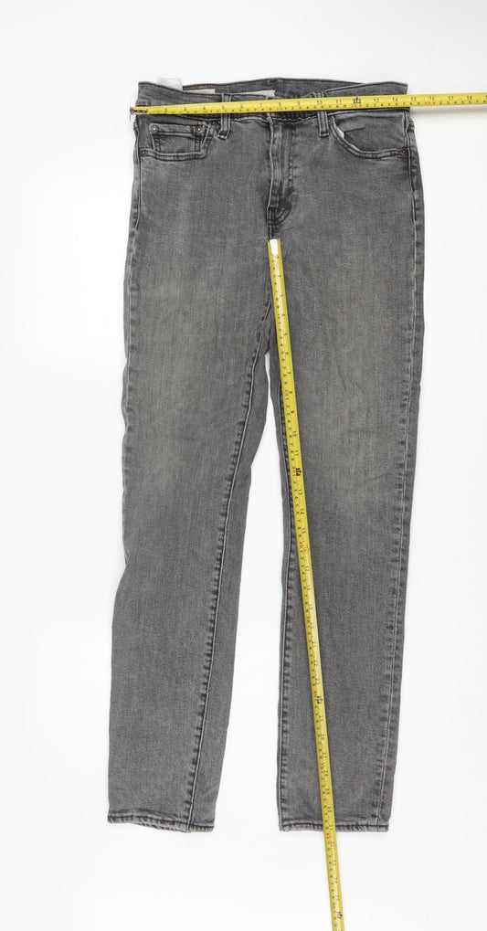 Levi's Premium Men's Grey Straight Denim Jeans W30 L32