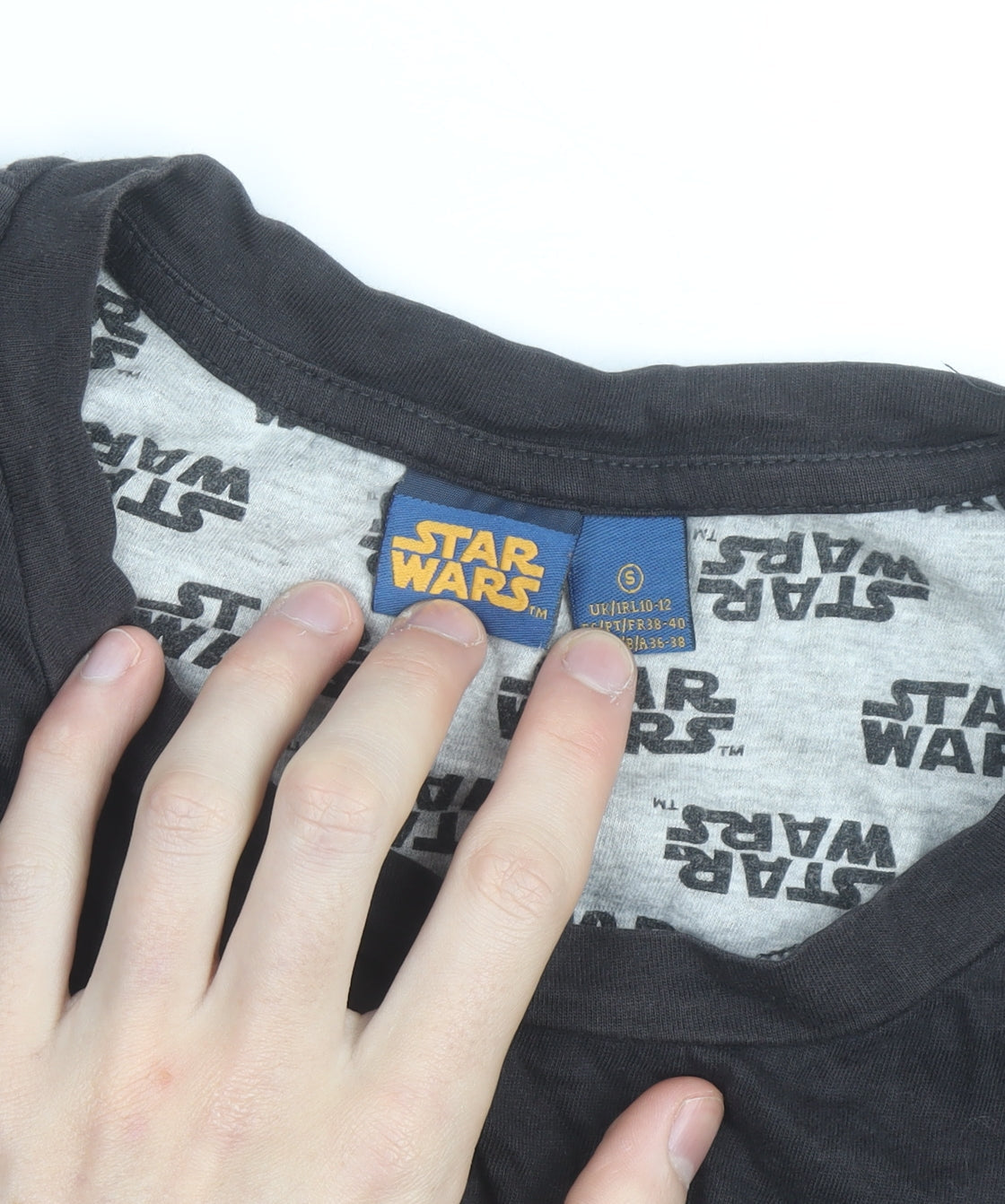 Love To Lounge Star Wars Women's Black T-Shirt Size 10/12
