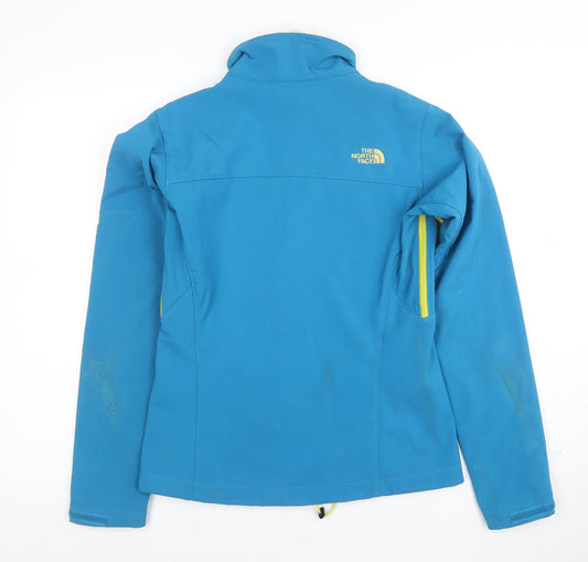 The North Face Women's Blue Softshell Jacket S Water Resistant Outdoor
