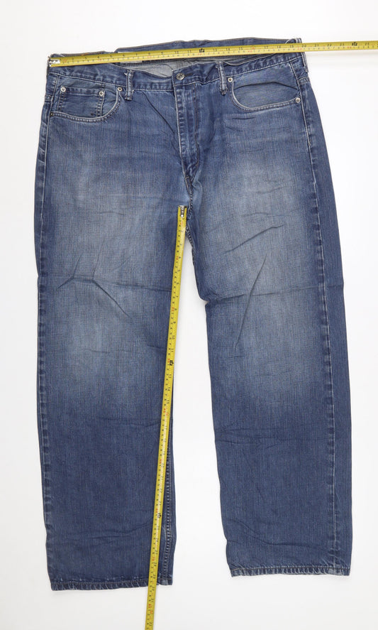 Levi's Men's Blue Straight Leg W40 L32 Denim Jeans