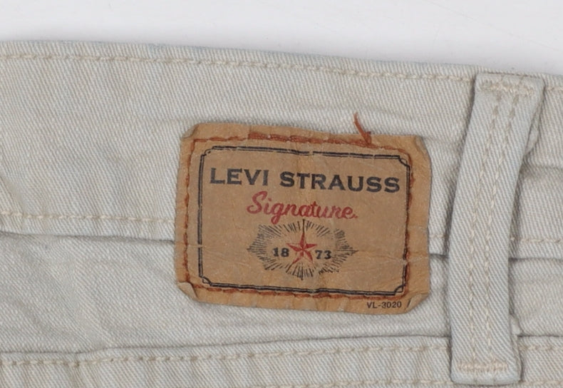 Levi Strauss Women's Beige Low Rise Bootcut Jeans Size 12